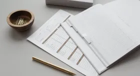 Papers and pen